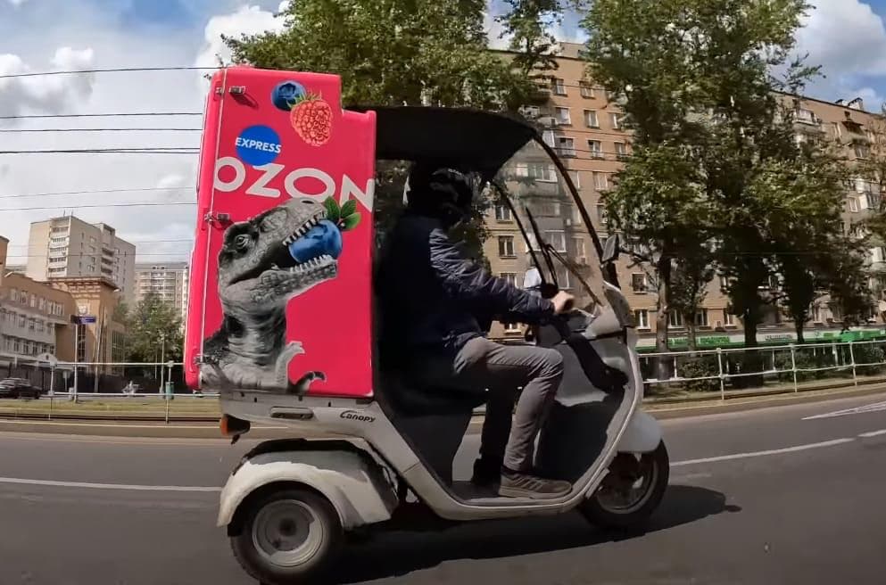 Работа курьером Ozon Fresh на велосипеде